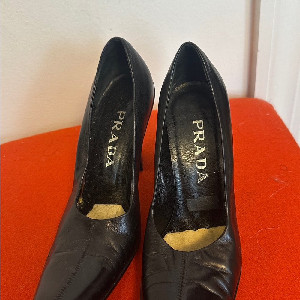 Prada Black Women's Heels size 36.5 - Picture 4 of 6
